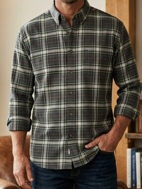 165 RedHead Plaid Long Sleeve Button Down Shirt Men's TG (XL) Pima Cotton Blend